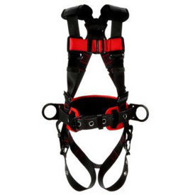 D B Industries Dbi/Sala 672086 Protecta & #174 Construction Style Positioning Harness, Back & Side D-Ring, M/L