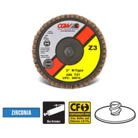 CGW Camel Grinding Wheels Inc. B297175 CGW Abrasives Abrasive Quick Change Disc 2 TR 40 Grit Zirconia