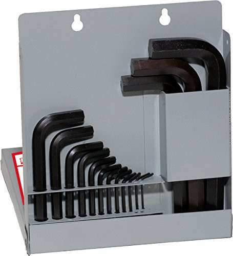 EKLIND TOOL EKL10115 EKLIND Hex-L Key allen wrench - 15pc set SAE Inch Sizes .028-3/8 Short series w/ metal box