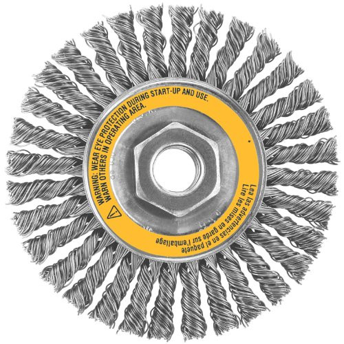 DEWALT 115-DW4927 4 STRINGER BEAD WIRE WHEEL STAINLESS STEEL 5/8-