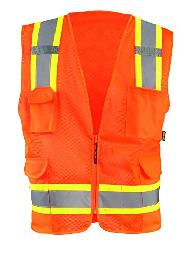 OCCUNOMIX 561-ECO-ATRNSM-OL CL 2 VEST-MESH-2TONE-ZIP-8 POC-L-O