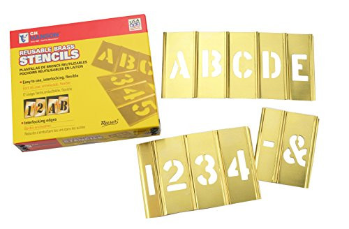 C H Hanson 337-10068 1 45 PCS SET- GOTHIC STYLE LETTERS & F
