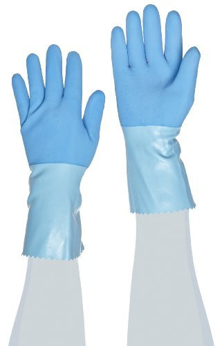 MAPA PROFESSIONAL 457-301427 STYLE LL-301 SIZE MEDIUMBLUE GRIP RUBBER GLOVE