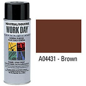 SHERWIN WILLIAMS 425-A04431007 16 OZ WORK DAY ENAMEL PAINT BROWN