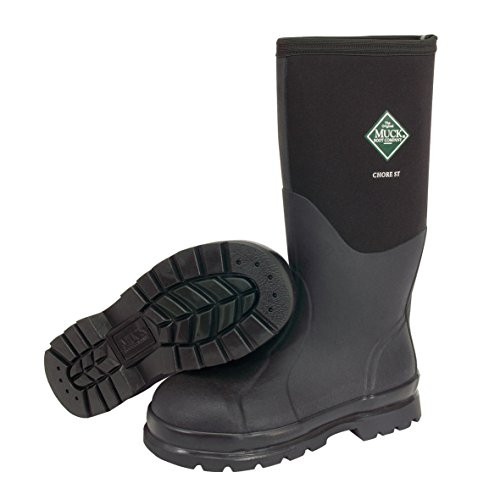 SERVUS 617-CHS-000A-BLK-120 MUCK BOOT CHORE CLASSIC- BLACK STEEL TOE-SZ 12