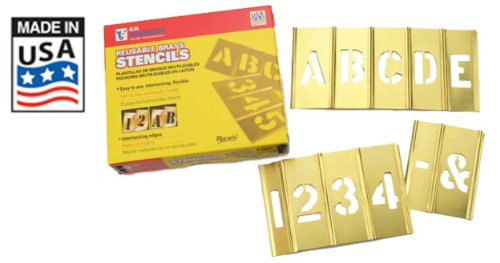 C H Hanson 337-10073 3 45 PCS SET- GOTHIC STYLE LETTERS & F