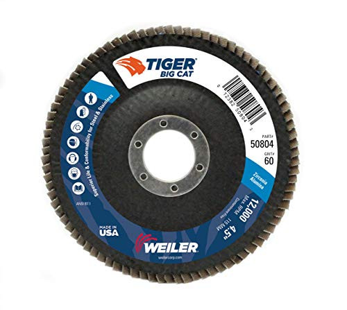 WEILER 804-50804 41/2 TIGER DISC BIG CATABR FLAP PHENOLIC BK