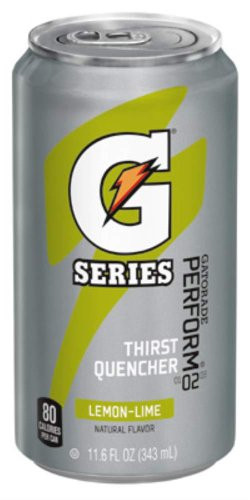 GATORADE 308-00901 11.6 OZ.CAN LEMON-LIME DRINK, PACK OF 72