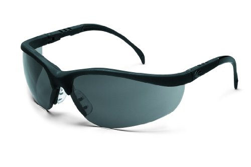 CREWS 135-KD112AF KLONDIKE BLACK FRAME SAFETY GLASSES GREY AF LENS