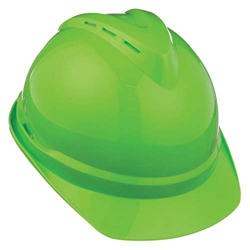 MSA 454-10035212 V-GARD VENTED LIME GREENHD CAP 4 PT SUSP.