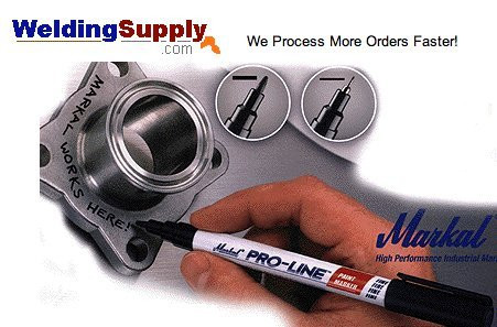 MARKAL 434-96640 5/64 WHITE DURA-BALL TUBE PAINT MARKER