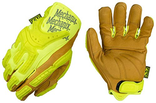 MECHNX 484-CG40-91-008 MW CG HD GLOVE SM 8 TAN/HIGH VISIBILITY YELLOW