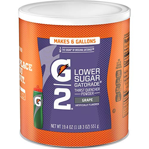 GATORADE 308-13443 GATORADE POWDER G2 GRAPE6 GALLON CANISTER