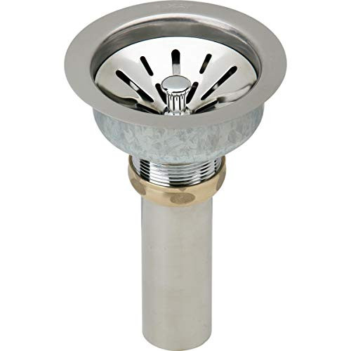 Elkay ELK99FC  Deluxe Drain with Type 304 Stainless Steel Body for Fireclay Sinks