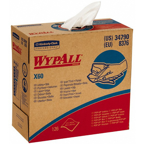 Kc 34790 Wypall X60 Teri Wiper 9.1X16.8 Box 10/126/Cs Kimberly Clark Corp 114801