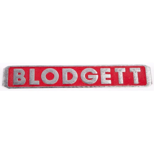 10 BLODGETT NAMEPLATE for Blodgett - Part# 16470