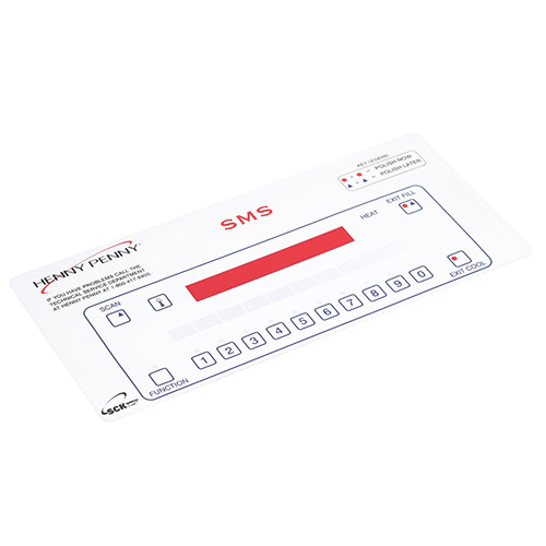 DECAL,8-HEAD CONTROL,KFC for Henny Penny - Part# 50624