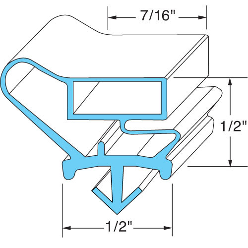 DOOR GASKET - 27-1/4 X 56-1/16 for Cornelius - Part# GA-214-B