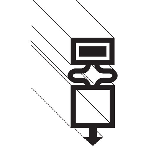 GASKET, DOOR, BLACK, TSSU/TUC/TWT for True - Part# 810884