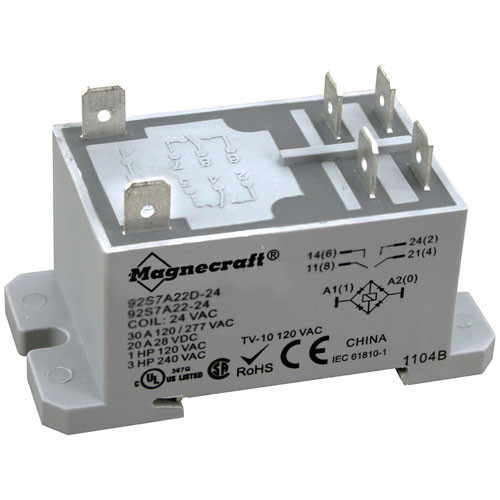 RELAY - 24VAC for Groen - Part# 119814