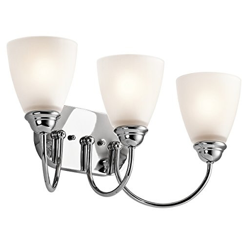 KICHLER 45639CH  3-Light Wall Mount Bath, 3 Arm