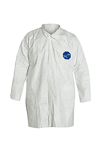 DUPONT 251-TY210S-XL TYVEK LAB COAT SNAP FRONT