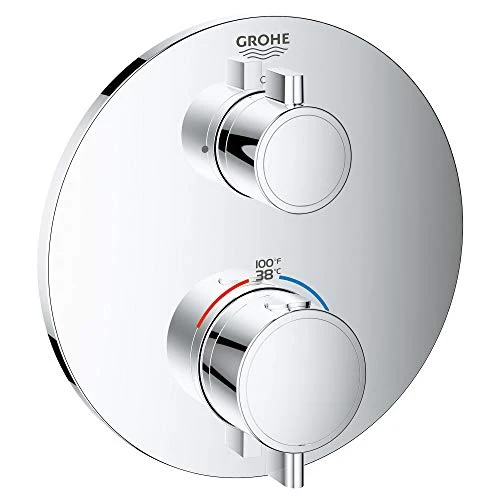 Grohe Grohtherm Round Dual Func Thm Trim Grohe Chrome 24133000