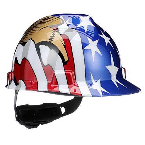 MSA 454-10052947 STANDARD V GUARD CAP WITH AMERICAN FLAG/EAGLE