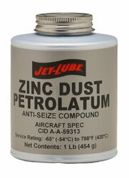 JET-LUBE 399-27002  ZINC PETROLATUM CID A-A-59313 1/2LB BRUSH TOP CN