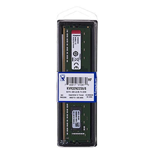 KINGSTON KVR32N22S6/8 8GB 3200MHZ DDR4 NON-ECC CL22 DIMM 1RX16
