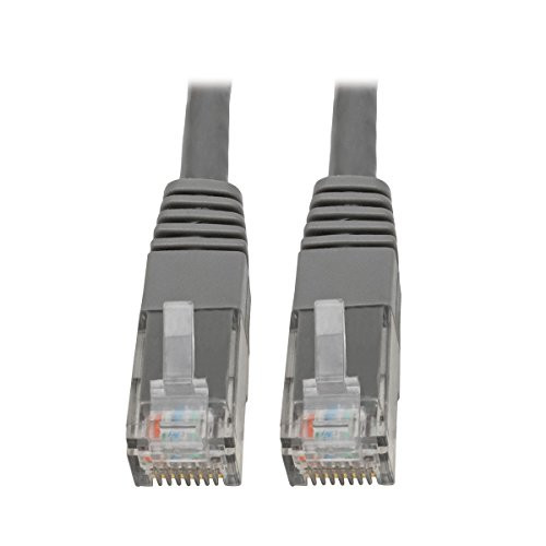 TRIPP LITE N200-015-GY CAT6 CAT5E GIGABIT MOLDED PATCH CABLE RJ45 M/M 550MHZ GRAY 15FT