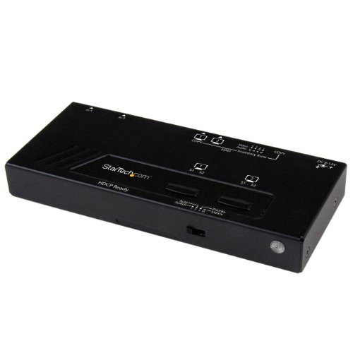 STARTECH.COM VS222HDQ SWITCH BETWEEN TWO HDMI SOURCES ON TWO HDMI DISPLAYS - HDMI SELECTOR - HDMI MATR