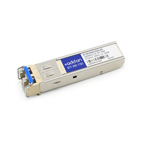 ADD-ON AT-SPLX40/1550-AO ADDON ALLIED TELESIS AT-SPLX40/1550 COMPATIBLE 1000BASE-LX SFP TRANSCEIVER (SMF,
