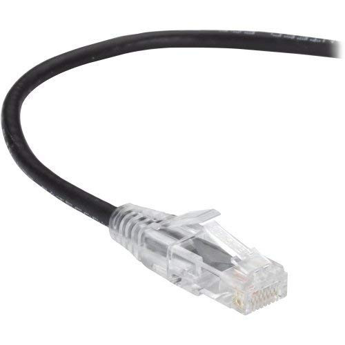 BLACK BOX C6APC28-BK-07 SLIM-NET CAT6A 28-AWG 500-MHZ STRANDED ETHERNET PATCH CABLE - UNSHIELDED, PVC, S
