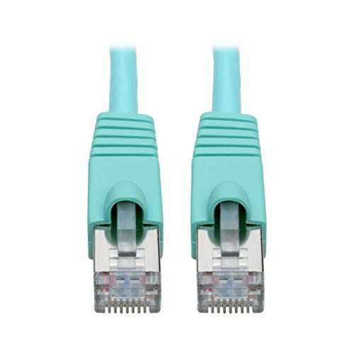 TRIPP LITE N262-035-AQ CAT6A 10G-CERTIFIED SNAGLESS SHIELDED STP NETWORK PATCH CABLE (RJ45 M/M), POE, A