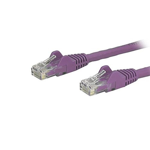 STARTECH.COM N6PATCH1PL 1FT PURPLE CAT6 ETHERNET CABLE DELIVERS MULTI GIGABIT 1/2.5/5GBPS & 10GBPS UP TO