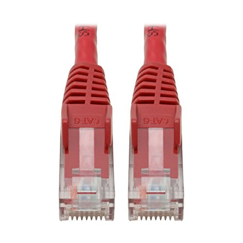 TRIPP LITE N201-06N-RD CAT6 GBE SNAGLESS MOLDED PATCH CABLE UTP RED RJ45 M/M 6IN