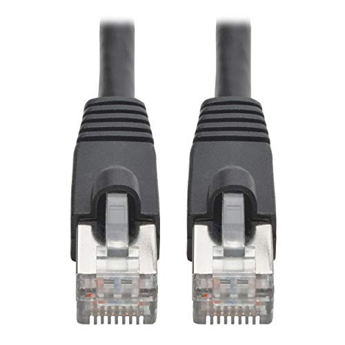 TRIPP LITE N262-035-BK CAT6A 10G-CERTIFIED SNAGLESS SHIELDED STP NETWORK PATCH CABLE (RJ45 M/M), POE, B