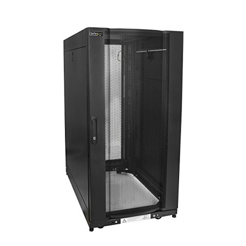 STARTECH.COM RK2537BKM 4POST 25U 19IN SERVER RACK CABINET W/CASTERS/ROLLING/MOBILE NETWORK/IT/DATA EQUI