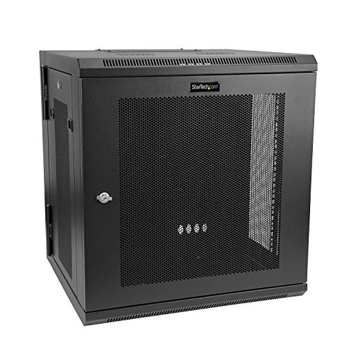 STARTECH.COM RK12WALHM 12U 19 IN WALL MOUNT NETWORK CABINET - SWITCH DEPTH RACK ENCLOSURE - 180  HINGED