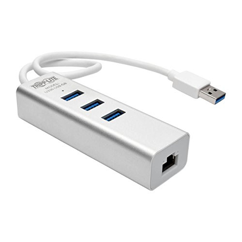 TRIPP LITE U336-U03-GB USB 3.0 SUPERSPEED GIG ETHERNET NIC ADAPTER 3-PORT USB 3.0 HUB