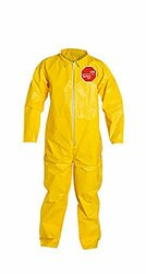 DUPONT 251-QC120S-XL YELLOW TYCHEM QC COVERALL ZIPPERED FRONT X-LARGE