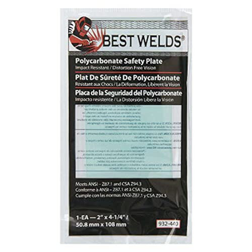 BEST WELDS 901-932-440 BW-2X4.25 POLYCARBONATESAFETY PLATE