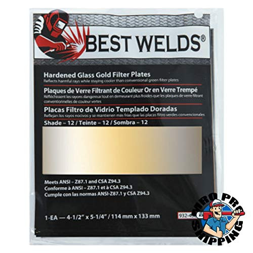 BEST WELDS 901-932-458-12 BW-FS-3H-12 4X5 GOLD  FILTER PLATE