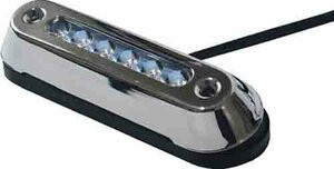 T-H MARINE232-LEDSM7815W LED SS BEZEL OVAL LIGHT UW WHT