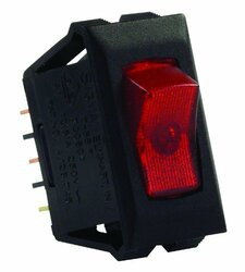JR PRODUCTS342-12525 ILLUMINATD 12V ON/OFF SW RD/BL