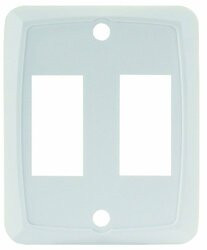 JR PRODUCTS342-12875 DOUBLE FACE PLATE WHITE
