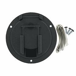 VALTERRA800-A102137BKVP MED ROUND BLK CABLE HATCH
