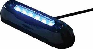 T-H MARINE232-LEDSM7815B LED SS BEZEL OVAL LIGHT UW BLU