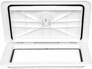 T-H MARINE232-HATL11152DP 11X15 LOCKING HATCH-POLAR WHT